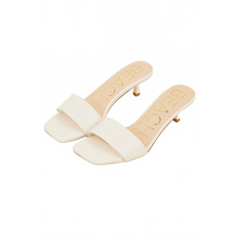 NEW MATISSE women's capricorn kitten heel slide in ivory